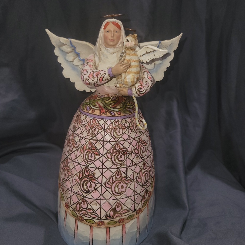 Eternal Companion Angel W/cat Jim Shore 2006 No Box C4006929